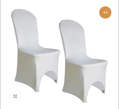 £50 • Buy Arched Front Spandex Chair Covers Removable Weddings