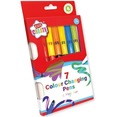 Kids 7 Colour Create Changing Pens & Magic Pen Fun Kids Children Playtime Colour • £2.99