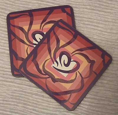 💠MARY KAY Heart Rose Petals Geo Coasters Set Of 2 The Dream Goes On Seminar • $6.99