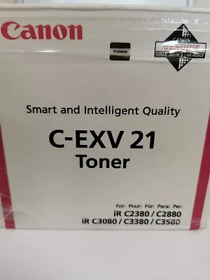 Genuine Original Canon C-EXV21 Magenta Toner Cartridge (0454B002AA FREE DELIVERY • £10.95