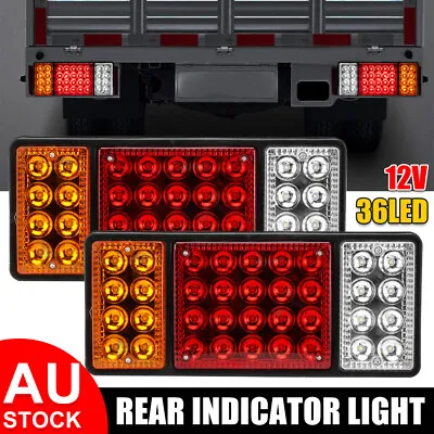 $25.85 • Buy 2X 36 LED Tail Lights Trailer UTE Truck Stop Brake Indicator Rear Lamp Universal