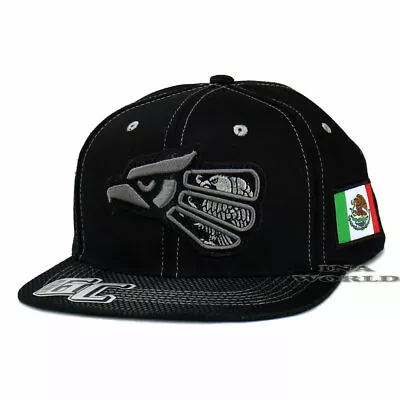 MEXICAN Hat Hecho En MEXICO Aguila Federal Logo Snapback Flat Bill Cap- Black • $12.85