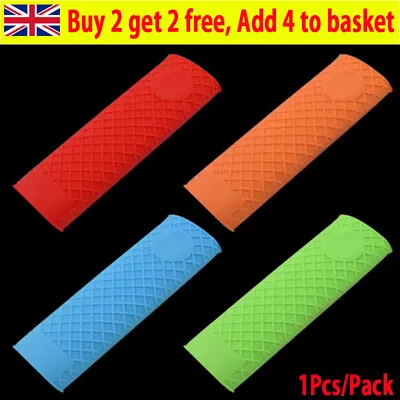 Silicone Pot Pan Anti-slip Handle Holder Insulation Hot Sleeve Cover Grip VM • £4.19