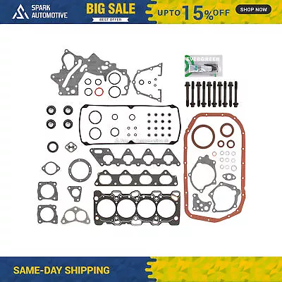 Full Gasket Set Head Bolts Fit 93-99 Mitsubishi Galant Eclipse Spyder Dodge 4G64 • $79.99