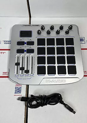 M-AUDIO Trigger Finger USB MIDI Controller Surface Drum Pad + Cable - WARRANTY • $59.99