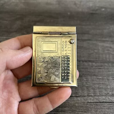 Vintage 1950s Pocket Calendar Rolodex Gold Tone  • $14.99