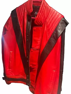 Michael Jackson Red/black Jacket Size L • $50