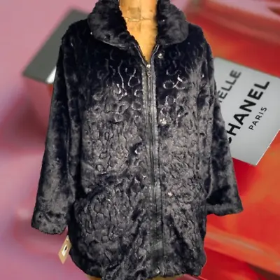 Vintage Genuine Black Persian Lamb Sheep  Jacket/ Coat • $40