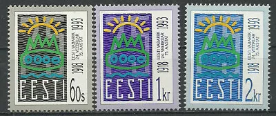 Estonia 1993 Mint Stamps MNH (**) Mich.# 200-202 • $1.50