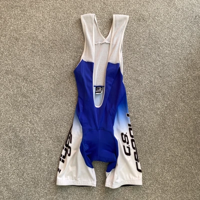 £10 • Buy Cycling Bib Shorts Vest Lycra Size S Vintage Gigante Padded Comfort Italian