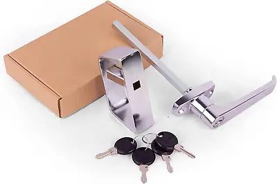 Shed Door Latch L-Handle Lock Kit With 4 Keys BTEOBFY 5-1/2  Stem Storage Barn  • £26.26