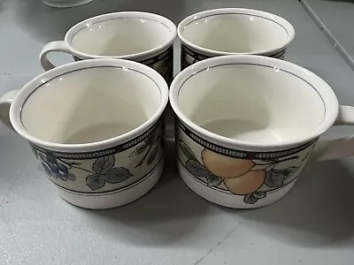 Mikasa Intaglio Garden Harvest Set Of 4 Coffee Cups/mugs • $21