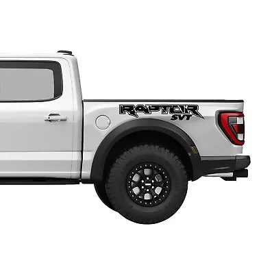 Set Of 2 FORD F150 RAPTOR SVT BED VINYL GRAPHICS BEDSIDE DECAL STICKERS • $25