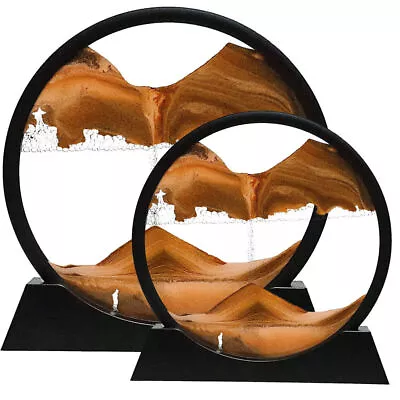 2 Colors 12  Sand Motion Art Flowing Sand Picture Moving Frame 3D Sandscape US • $23.99