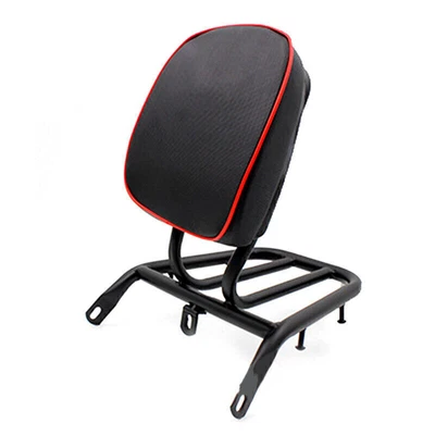 $55 • Buy Motorcycle Scooter Moped Refitted Backrest Rear Shelf Luggage Rack PU Leather