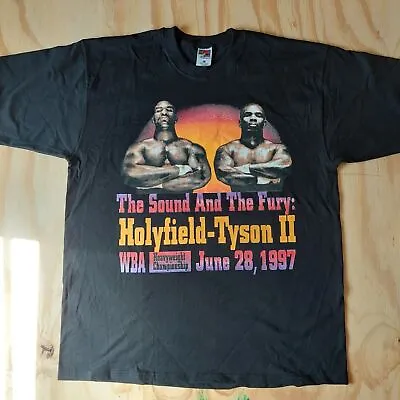 Vintage Style Iron Mike Tyson Vs Holyfield T-Shirt Champions Boxing Shirt • $16.59