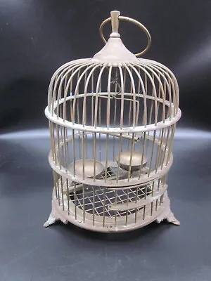 Bird Cage Solid Brass Dome 18  Tall VINTAGE • $124.95