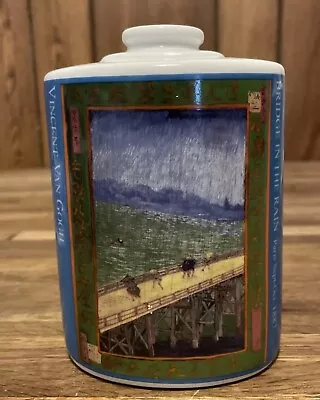 Museum Ceramic Vincent Van Gogh Diffuser Reed Bottle Vase  Bridge In The Rain • $17.95