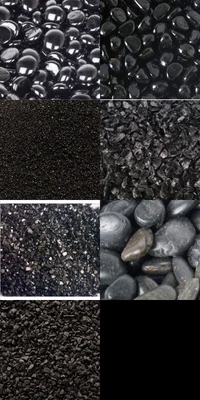 £32.99 • Buy Black Mirror Granules River Stones Glass Beans,Pebbles &Chips Garden Stone Sand.