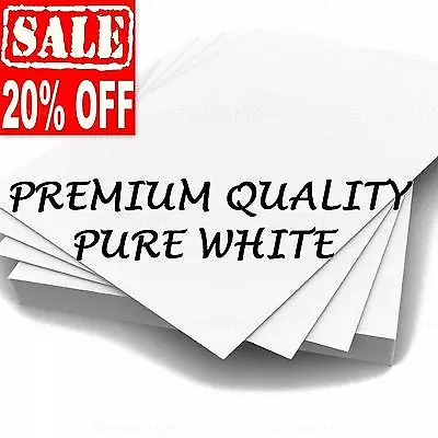 100 SHEETS A4 WHITE 300 Gsm THICK CARDS PRINTER CRAFT MAKING DECOUPAGE LOT PAPER • £13.99