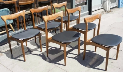 £1200 • Buy 6x Vintage H W Klein, Bramin 1960s Danish African Teakwood Dining Chairs