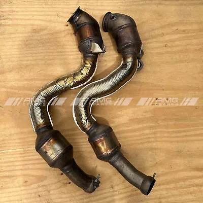 C63s Mercedes Down Pipe Left Right Catalytic Converter A2054900820 A2054900920 • $1011.22