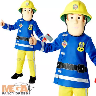 £19.99 • Buy Fireman Sam Boys Fancy Dress Firefighter Uniform Book Week Kids Costume Outfit