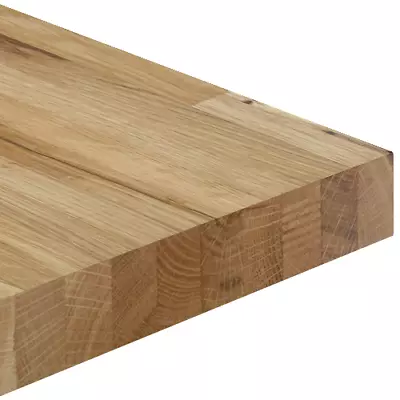 Solid Oak Timber Worktop Breakfast Bar Rustic Natural Farmhouse Kitchen 40mm • £4.99