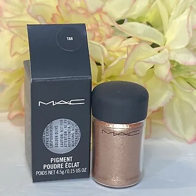 MAC Pigment Color Glitter Eye Shadow - Tan - Full Size - New In Box Free Ship • $24.95