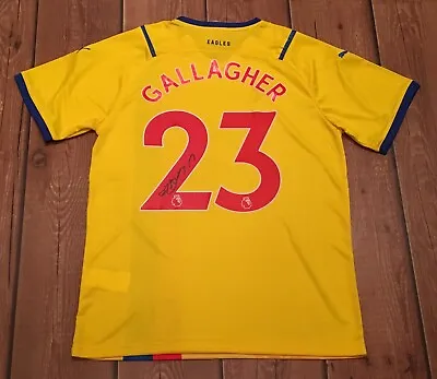 £138.99 • Buy CONOR GALLAGHER Signed CRYSTAL PALACE AWAY SHIRT COA Premier League England