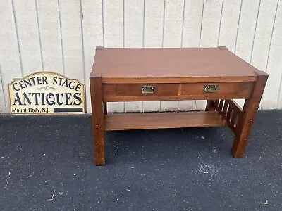 65019   Antique Mission Oak Desk   STICKLEY Furniture ??? • $550