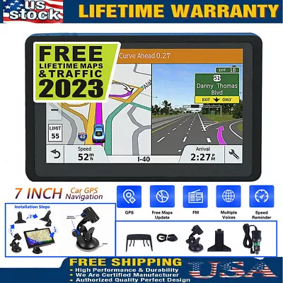 7 Inch Car GPS Navigation Touch Screen Maps Spoken Direction 2023 RV Trucker NEW • $47.89