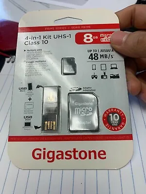 Gigastone 4 In 1 Kit 8gb Micro Sd Hc • $3.99