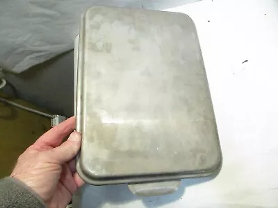 Vintage Mirro Aluminum Cake Pan Metal Cover 13.5 X9.5  That Is In Good Shape • $14.99