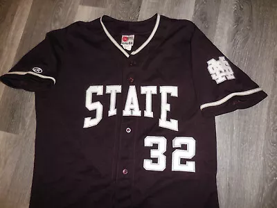 Mississippi State Bulldogs Authentic Baseball Jersey Circa Early 2000s • $64.97