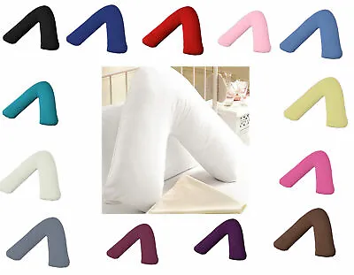 £3.49 • Buy V Shaped Pillow Covers/Cases Pregnancy/Maternity Orthopaedic Support Nursing