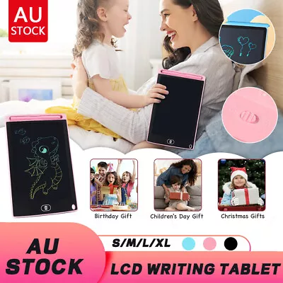 10/12/16inch Lcd Writing Tablet Drawing Board Colorful Doodle Handwriting Pad AU • $11.59