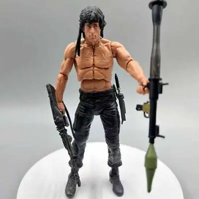 NECA First Blood - John J. Rambo Survival Version 7  Action Figure Toys With Box • £30.99