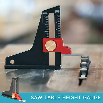 Height Gauge Woodworking Saw Table Height Gauge Depth Measuring Ruler • $15.43