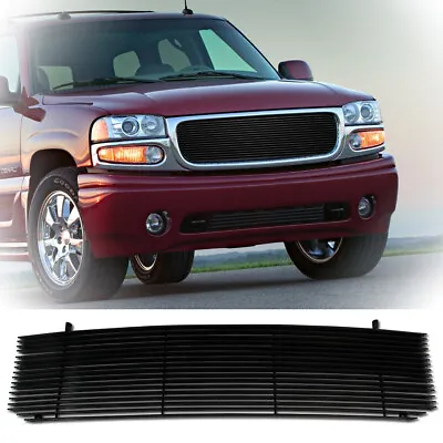 For 1999-2002 GMC Sierra/00-06 Yukon/01-06 Denali Main Upper Black Billet Grille • $83.99