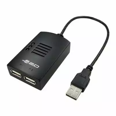 2 Port USB 2.0 Hub Plug And Play USB Powered 2 Into 1 USB • £9.88