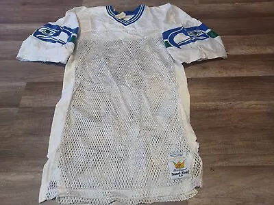 NWT NOS Vintage 80's MacGregor Sand-Knit Seattle Seahawks Auth Blank Jersey 40 • $100