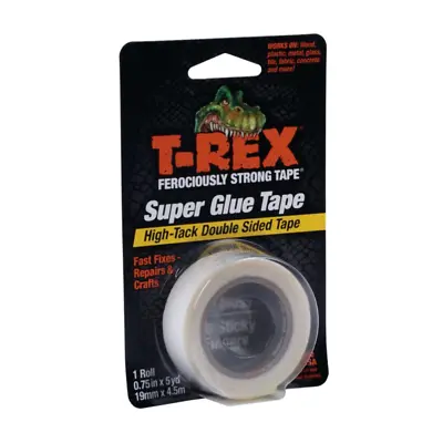 T-Rex Super Glue Clear Tape 4.5m X 19mm • £12.19