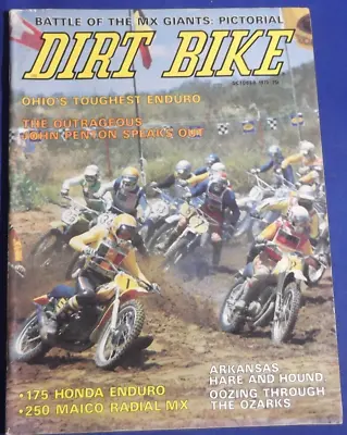 Dirt Bike Magazine-oct 1973-maico 250 Radial Mx-hang Ten Gp-john Penton-vintage • $34