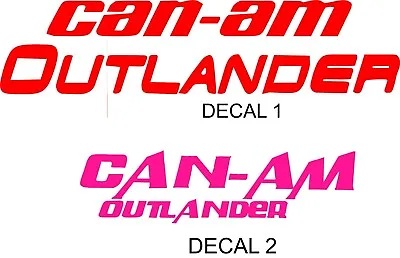 CAN-AM  OUTLANDER Decals TRUCK ATV BUY 1 GET 1 FREE • $15