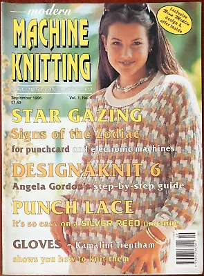 Modern Machine Knitting Pattern Magazine September 1996 Vintage Virgo Star Signs • £5.49