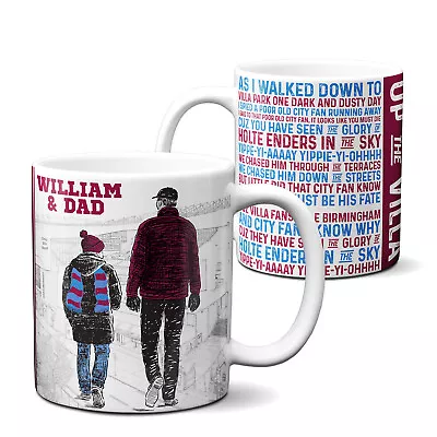 £12.95 • Buy Personalised Aston Villa Mug Football Fan Cup Father & Son Birthday Gift FSM03