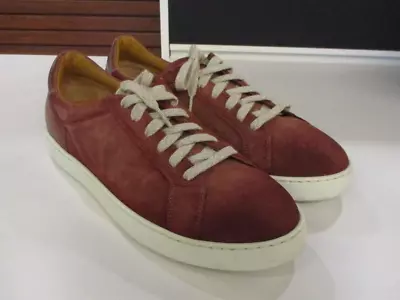 Magnanni Costa Lo Red Suede Fashion Sneakers Size 10.5 (4041) • $175