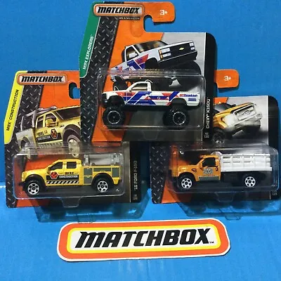 3x LOT MATCHBOX CHEVROLET K1500 FORD F-150 F-350 PICKUP TRUCK 4x4 LIFTED WORK • $11.74