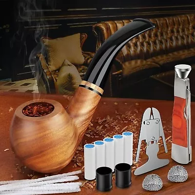 Pipa Clásica Para De Fumar Tabaco Pipas Clasicas De Madera Kachimba Cachimba USA • $34.69